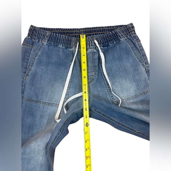 INC International Concepts Size 4, 27 " Waist -  Elastic Waist Jeans Drawstring - Picture 5 of 7